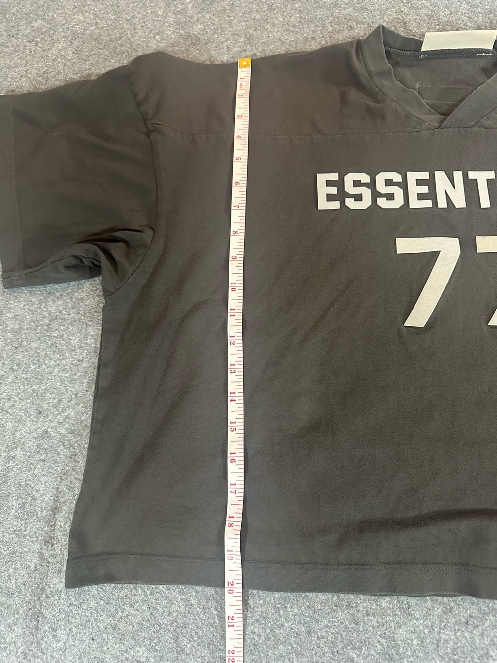 Essentials Black Boxy Jersey Top - Picture 6 of 9